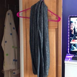 Black fleece scarf